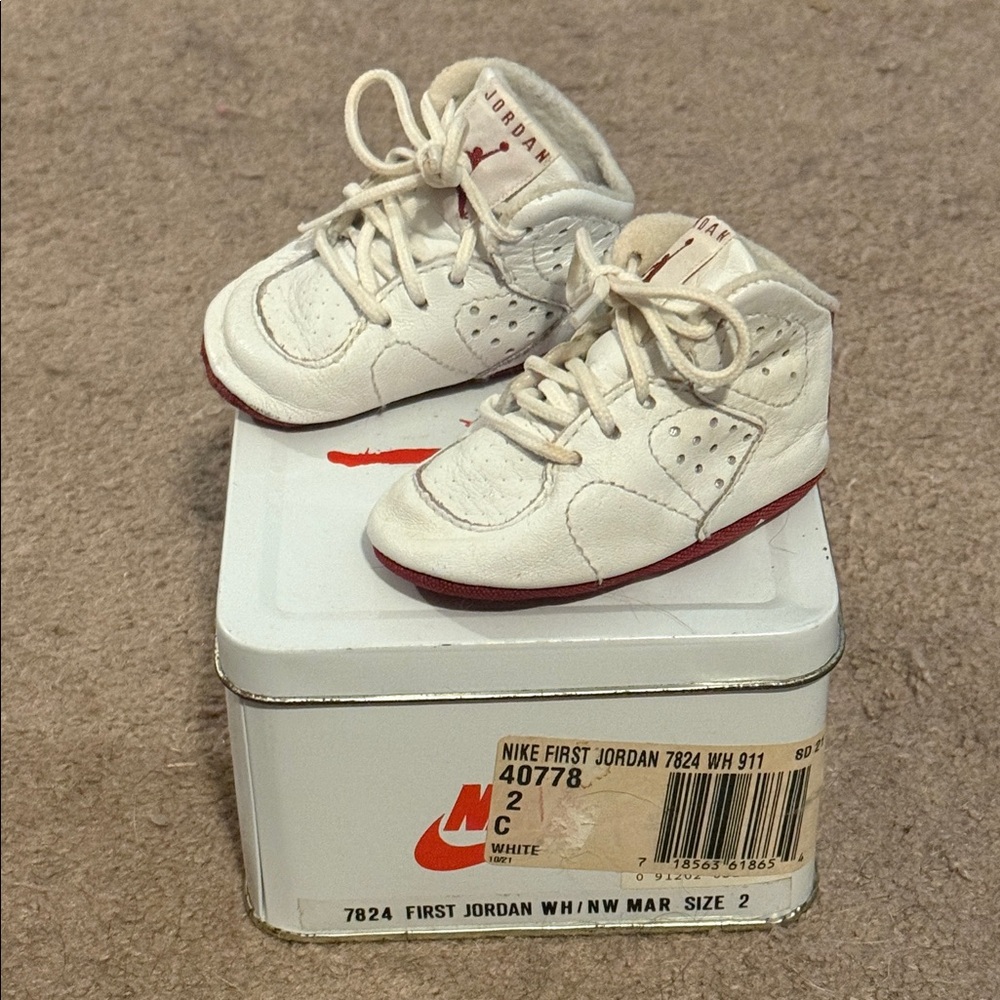Vintage Nike My First Jordan Baby Crib Shoes